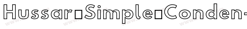 Hussar Simple Conden字体转换